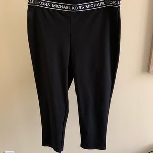 NWOT Black Michael Kors Leggings XL